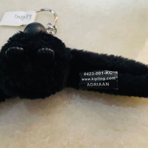 Kipling Adriaan keychain black like new (monkey)