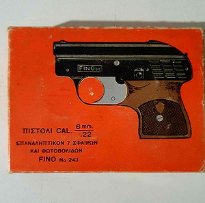 Πιστόλι cal της fino παλιό παιχνίδι. Σε άριστη κατάσταση με το κουτί του