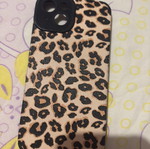 iPhone 13 case like new with leopard pattern