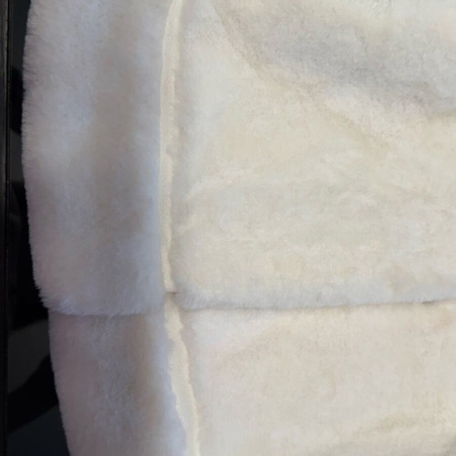 Mayoral white baby fur coat new for 12-month-old girls
