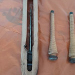 Weaving shuttle used with metal tips