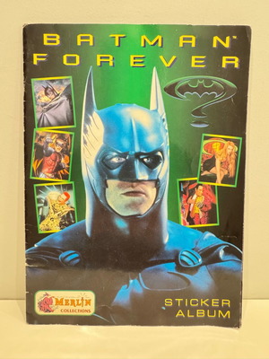 Batman Forever sticker album used with 193/210 stickers, 1995