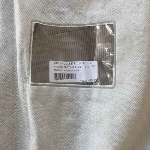 Aslanis Men suit used, size 48, gray