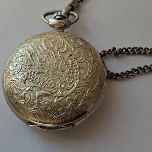 Molnia pocket watch 1970 used, mechanical winding over 48 hours autonomy