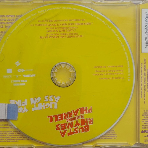 Busta Rhymes Light Your Ass On Fire CD Single hip-hop