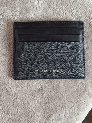 Michael Kors Slim card case like new, black with logo
