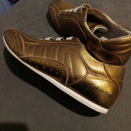 Calvin Klein athletic shoes like new, size 38, gold vintage design