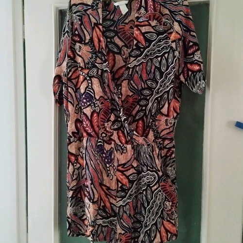 H&M boho jumpsuit 100% viscose like new, multicolor, size 44