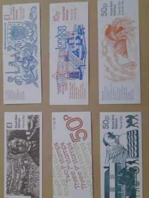 Royal Mail prestige stamp-booklet set of 6 new