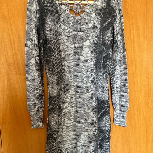 Wool dress Rene Derhy M new, gray