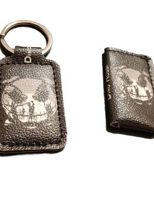 Dino Rossi leather small lighter case and keychain new