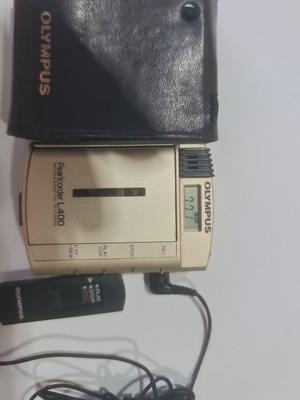 Olympus Pearlcorder L400 kit σαν καινούργιο με δερμάτινη θήκη και χειριστήριο