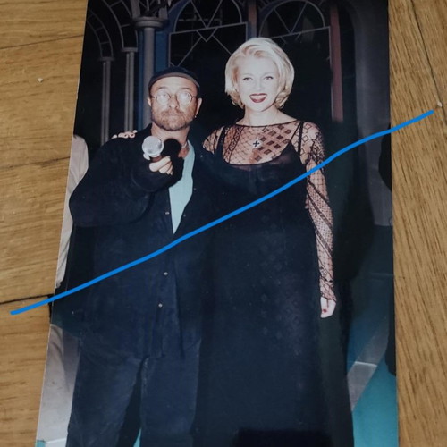 Authentic photo of Roula Koromila and Lucio Dalla 1995 used