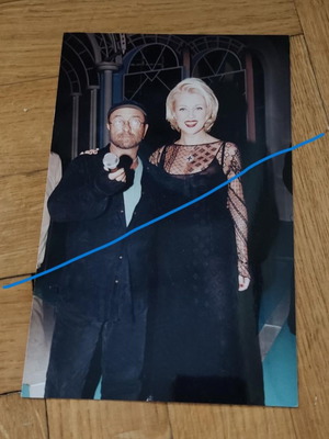 Authentic photo of Roula Koromila and Lucio Dalla 1995 used