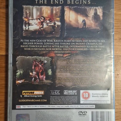 God of War 2 PlayStation 2 PS2 Platinum game