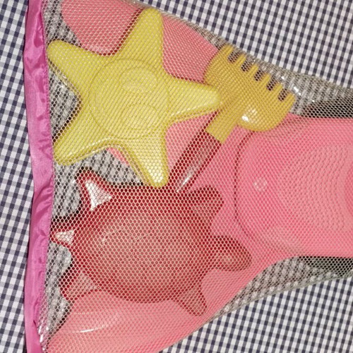 Mermaid monofin used with 3 sand toys