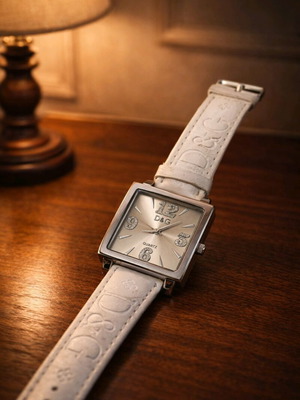 Dolce & Gabbana γυναικείο ρολόι μεταχειρισμένο, λευκό και ασημί