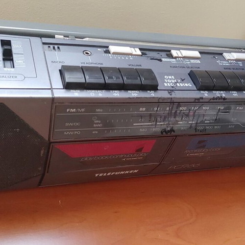 Telefunken PCR 66 portable radio cassette used