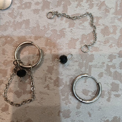 Jewelry set new, two necklaces and earrings