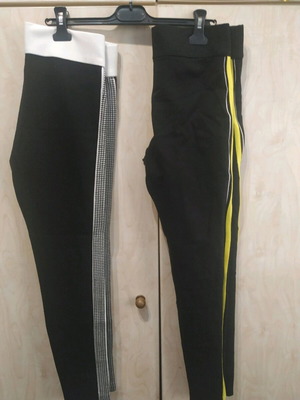 Zara leggings used, pack of 2, small-medium, black and yellow