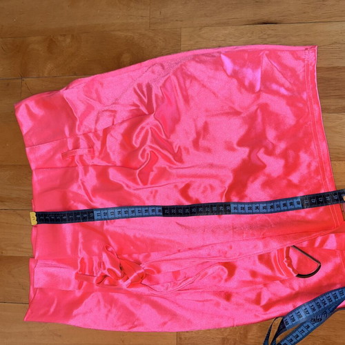 Pink satin skirt, size M
