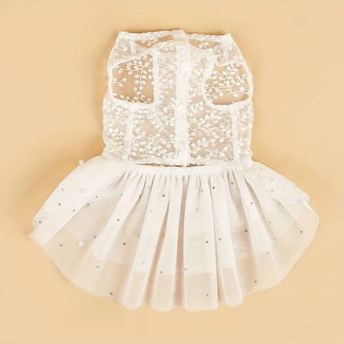 Dog and Cat Flower Girl Dress "Like A Bride" XS new