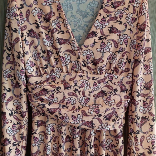 Diamond creations dress used, maxi with burrow pattern, size S