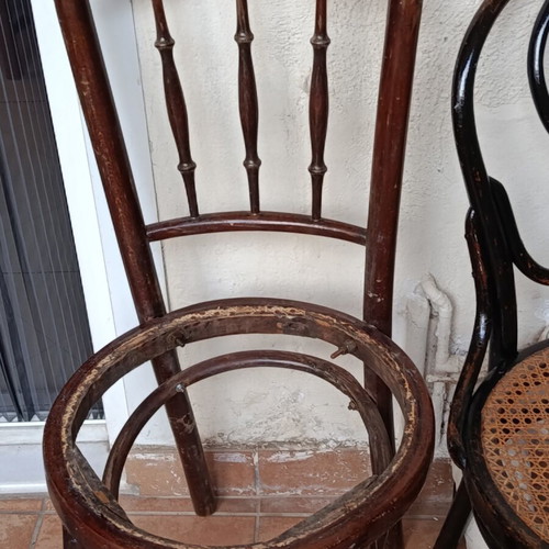 Thonet style Viennese chairs, set of 5