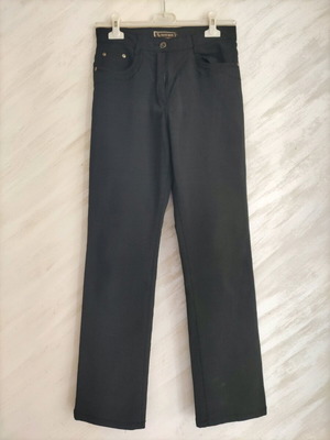 Foglie Rosse women's pants used, black, size 46