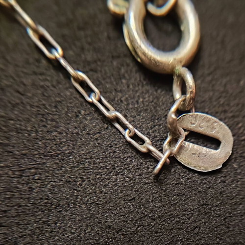 Silver cross pendant 925 with chain, like new, 40 cm
