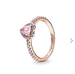 pandora rose gold heart ring δαχτυλιδι ροζ γκολντ