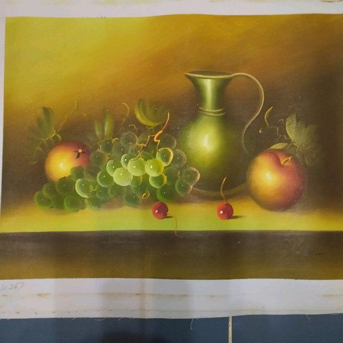 Oil painting on canvas Fruits like new