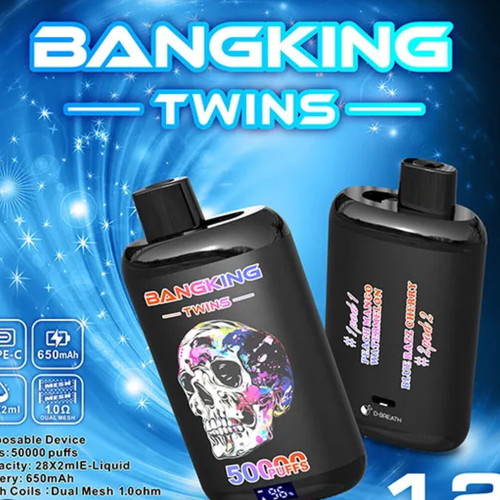 Bang King Twins 50000 Puffs dual flavor 56ml disposable vape new