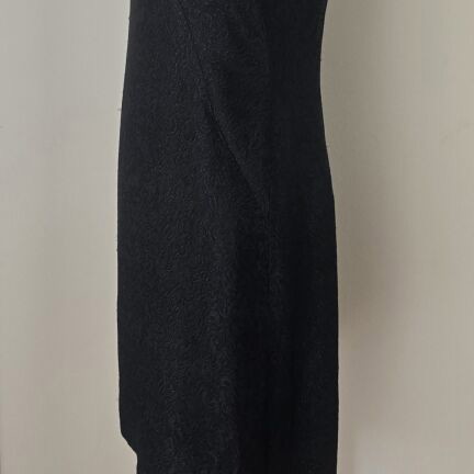 Vintage dress handmade unfinished jacquard fabric size S like new