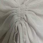 Monki white crop top used, adjustable front