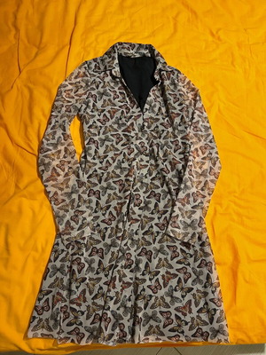 Stradivarius mini dress worn once, brown multicolor
