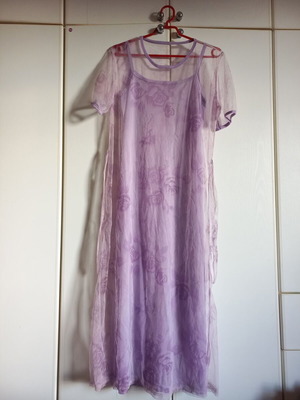 Maxi dress purple airy, new, size S or M