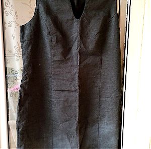 Κομψό μαύρο φόρεμα (XL)