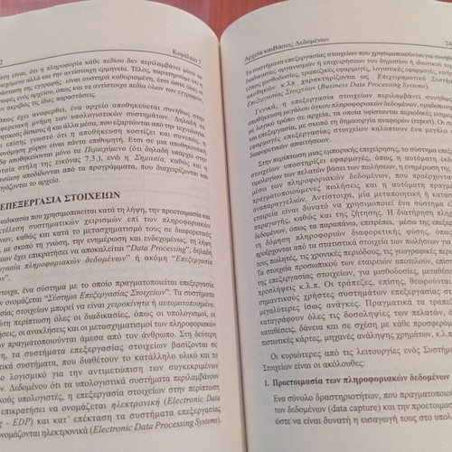 Stoicheia Ypologistikon Systimaton book like new