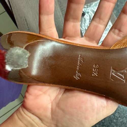 Louis Vuitton mules like new, leather, size 39.5