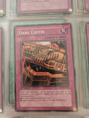 Yu-Gi-Oh card Dark Coffin like new