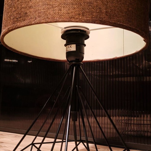 Table-Ceiling Lamp used, 2 in 1, metal diamond design