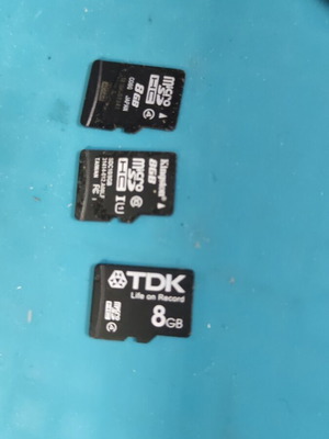 Micro SD card pack of three 8GB