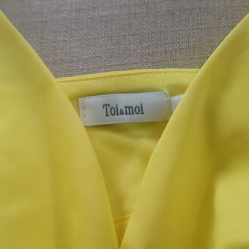 Toi&Moi yellow crop top like new, size S