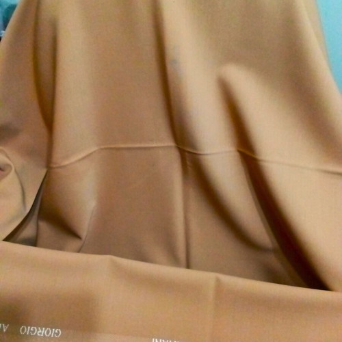 Giorgio Armani 100% wool women's fabric camel color 1.30x1.50 m new