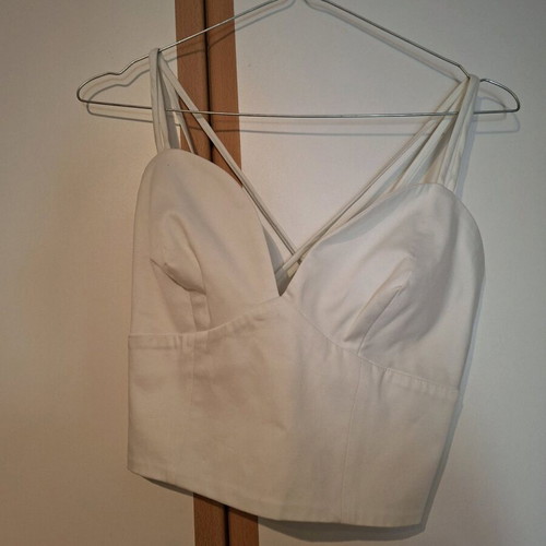 BSB evening bustier white S new with tag