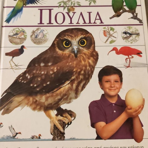 Birds children's book used, Greek language