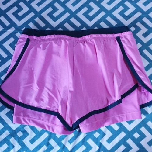 Nike women's shorts with built-in leggings like new, pink, size S
