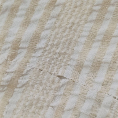 Handwoven sofa cover used, natural color, 190x100 cm