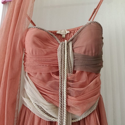 Dress long in earthy colors, like new, size S